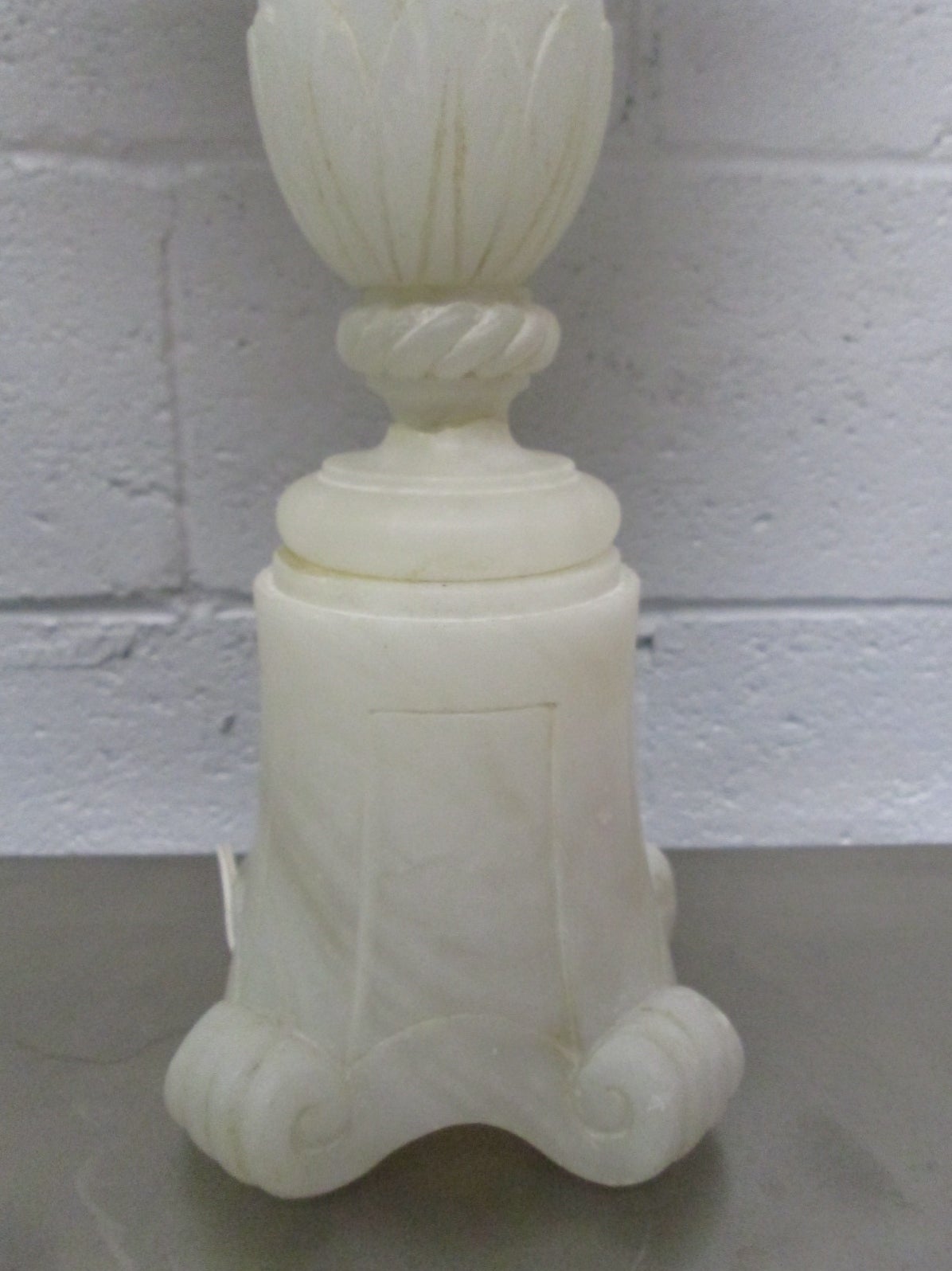 Pair of French Neoclassical Style Alabaster Lamps 2