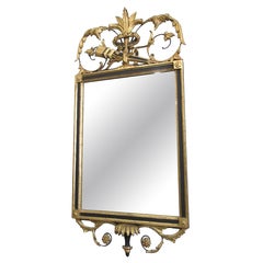 Neoclassical Italian Gold Leaf Mirror w/ Wood Frame 10