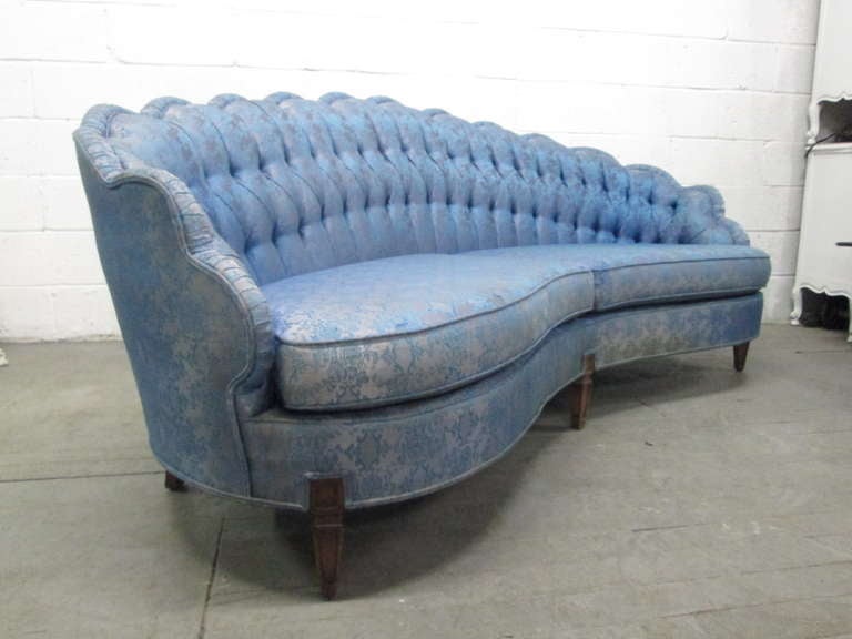 Mid-Century Modern 1950s Tufted Sofa