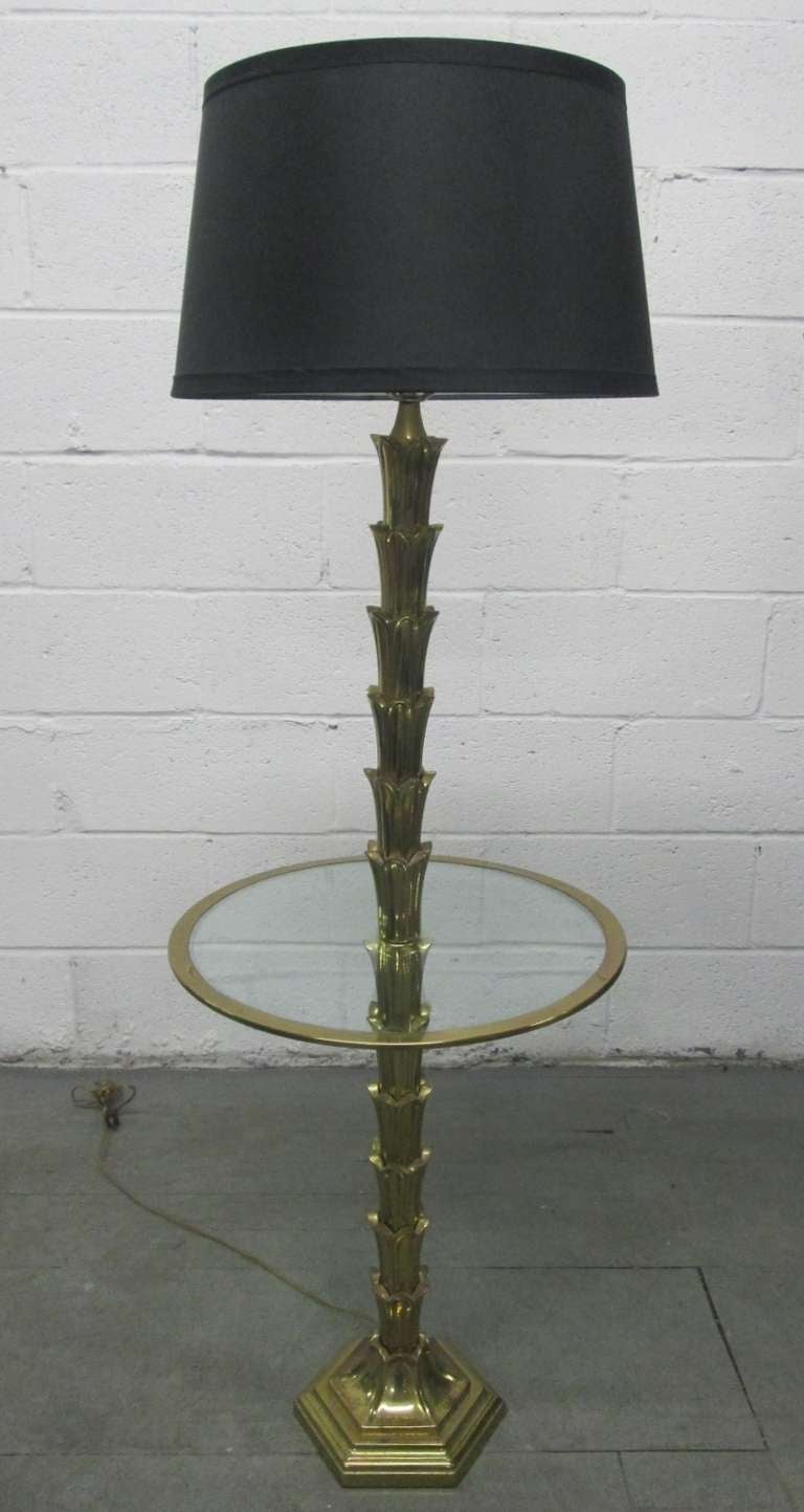 Brass Palm Tree Floor Lamp