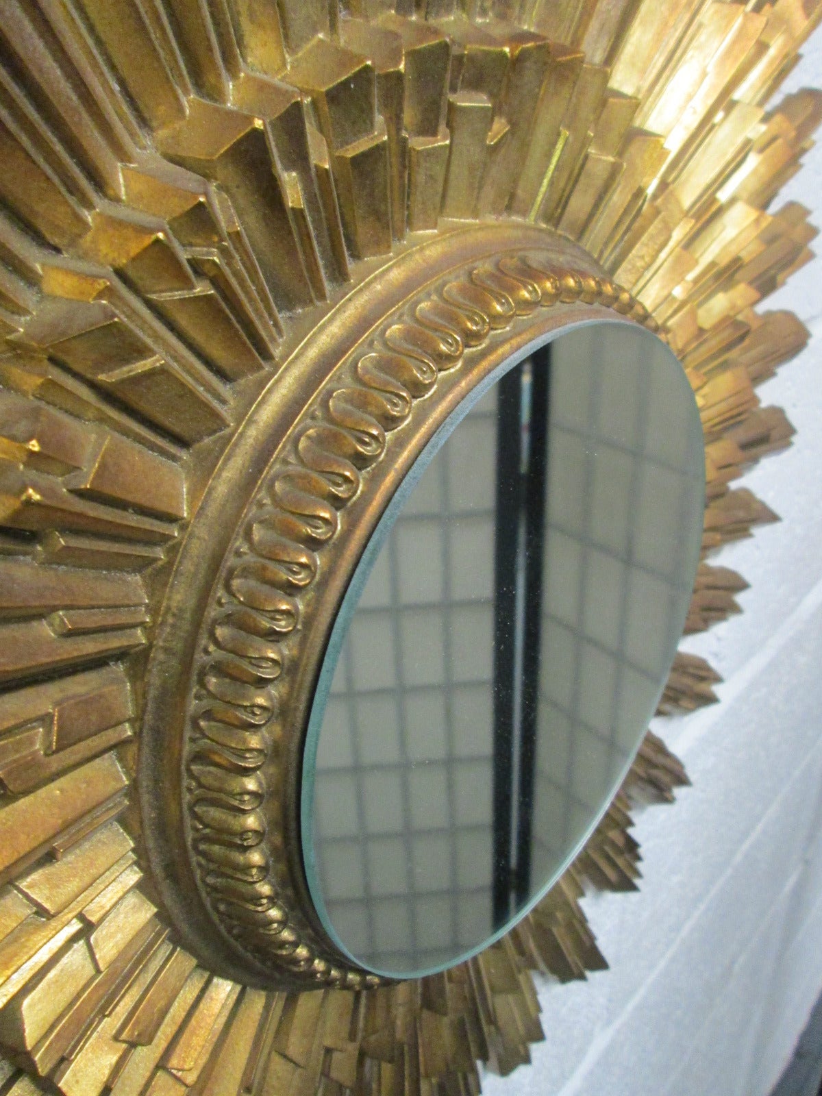 Gold Sunburst Mirror For Sale at 1stdibs