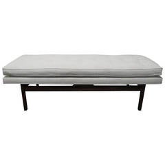 Jens Risom Walnut Tufted Bench 3