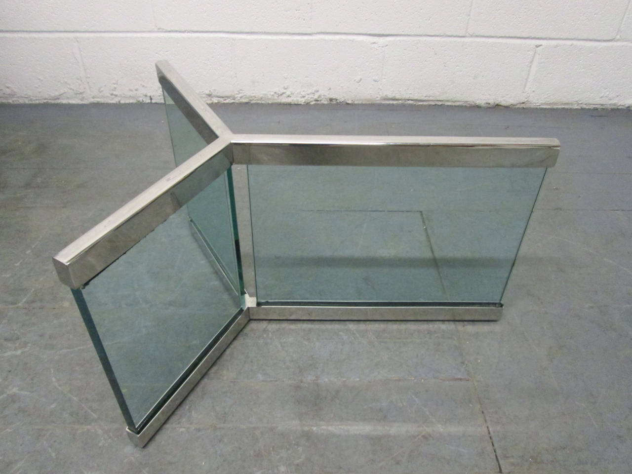 Late 20th Century Channel Series Glass Coffee Table by Brueton