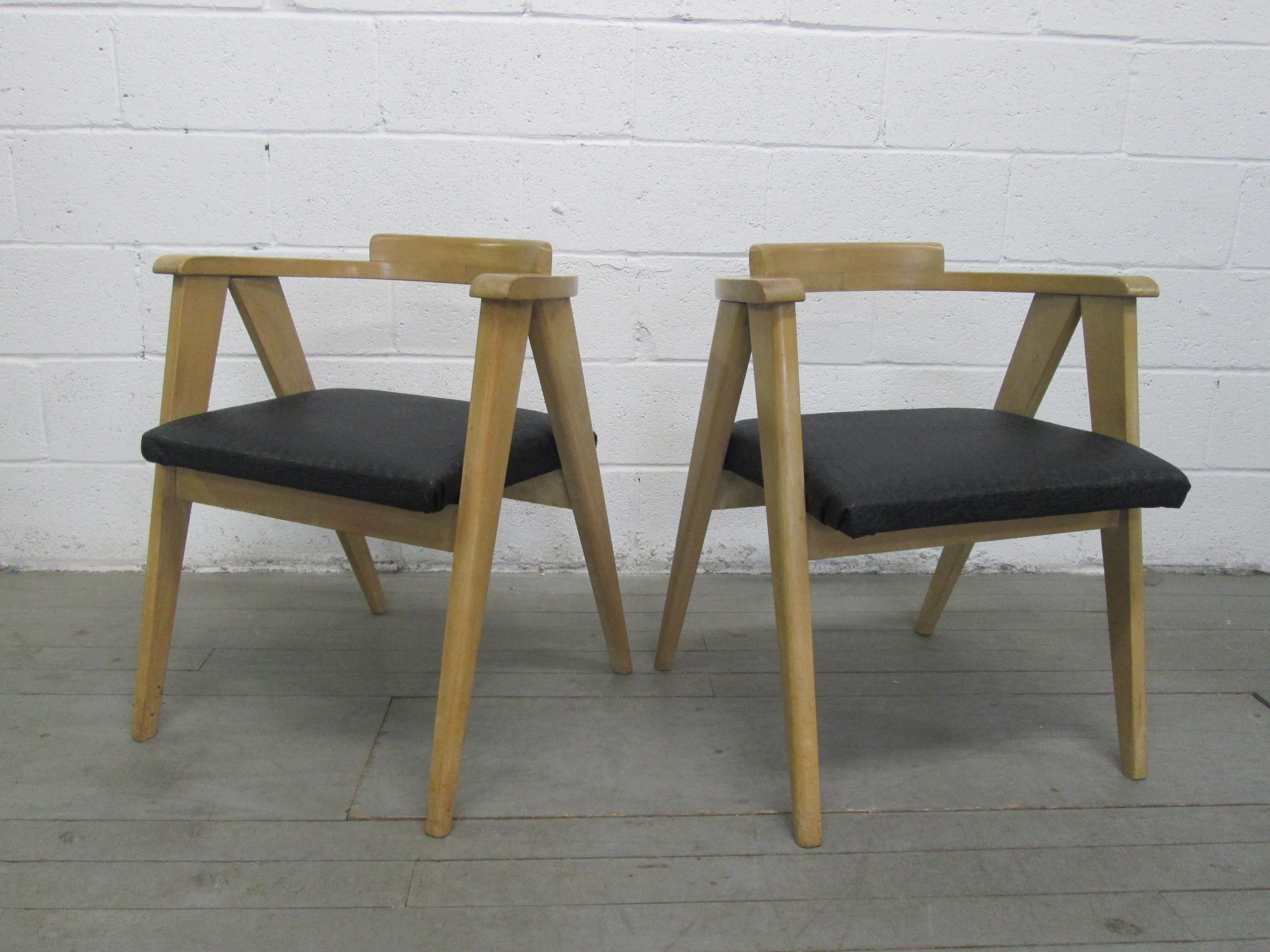 Pair Allan Gould for Herman Miller Compass Chairs