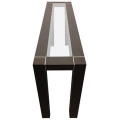 Italian Console with Pewter Inlay 1