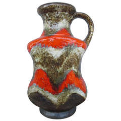 Large Scheurich West German Pottery Vase
