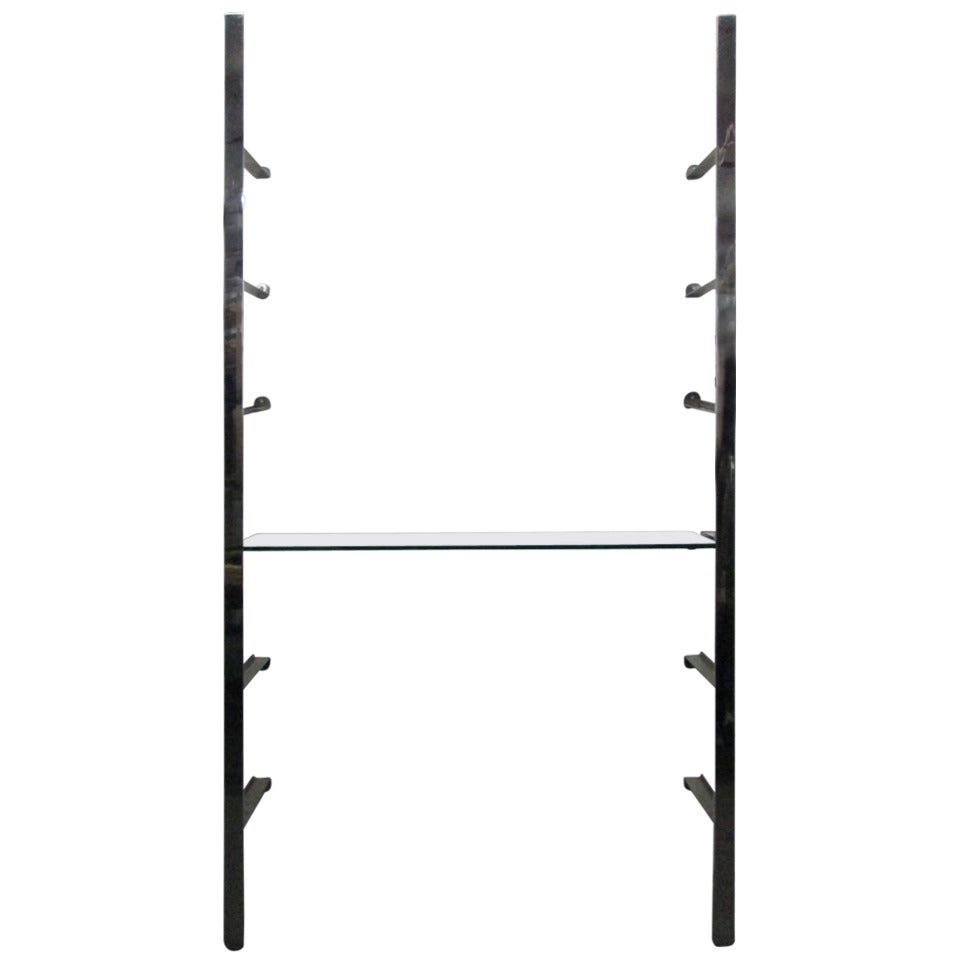 WallMounted Chrome Display by Milo Baughman For Sale at 1stDibs