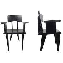 Pair of French Armchairs in the Manner of Jean Prouve 10