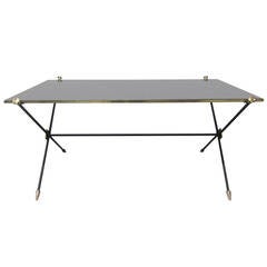 Brass and Iron Coffee Table Attributed to Arturo Pani 6