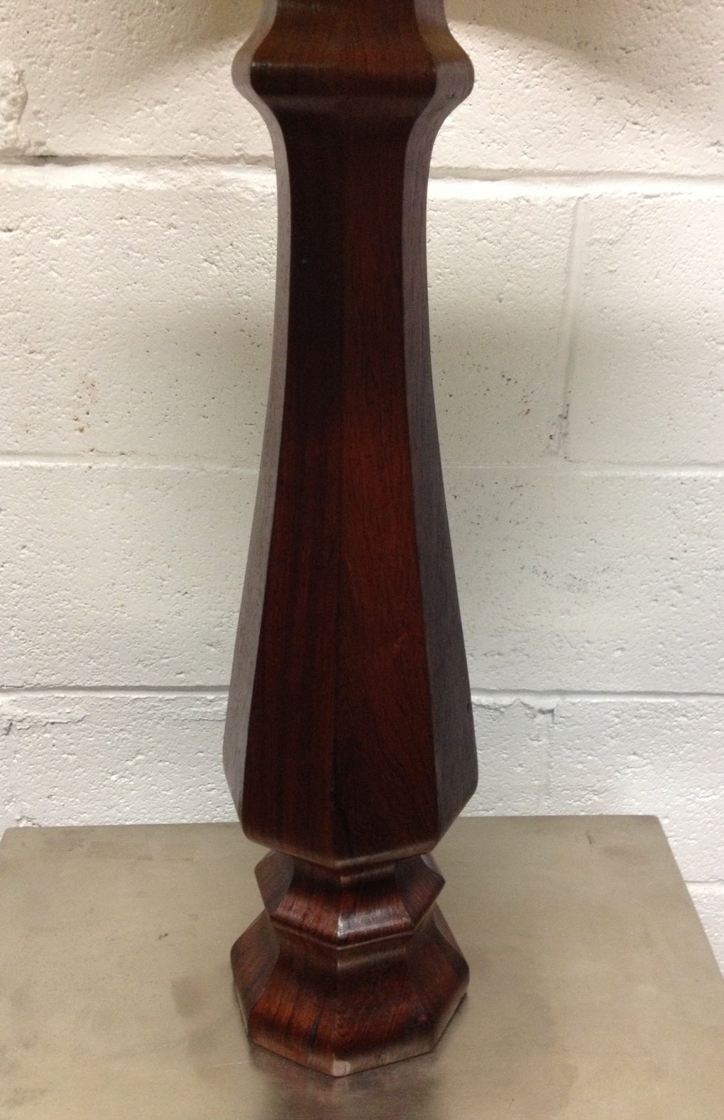 Mid-Century Modern Pair of Decorative Rosewood Lamps For Sale