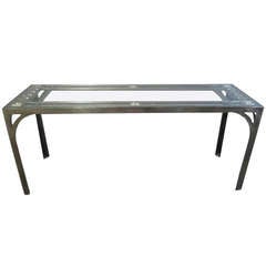 Steel Floral Console Table 12