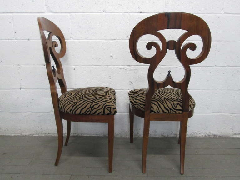 20th Century Set 4 Biedermeier Chairs