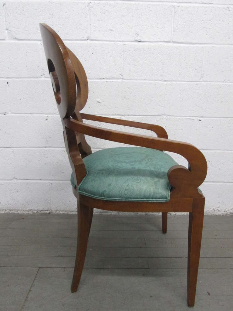 Mid-20th Century Pair Biedermeier Arm Chairs