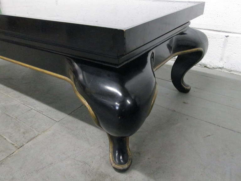 Mid-20th Century Asian Slate Top Coffee Table in the Manner of James Mont