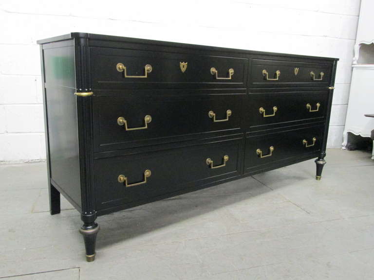 American Baker Six Drawer Dresser French Style
