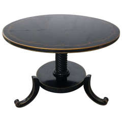 French Pedestal Occasional Table 6