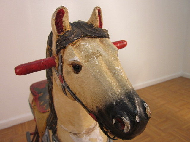 hand painted rocking horse