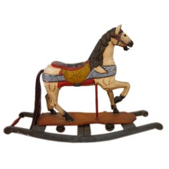 Retro Hand Painted Rocking Horse