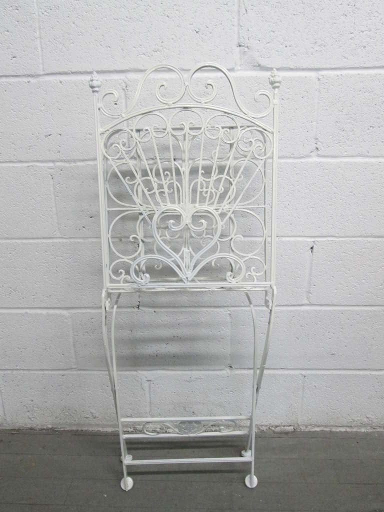 Wrought Iron Victorian Table & Chair Set 1