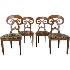 Set 4 Biedermeier Chairs