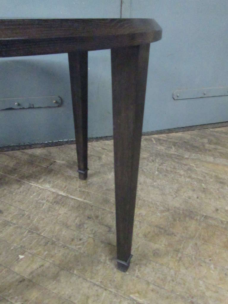 Cerused Oak Center Table In Good Condition In New York, NY