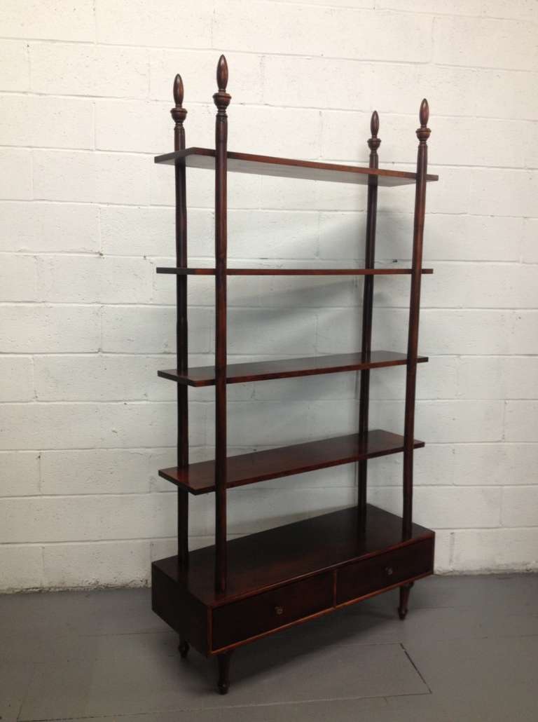 Pair of Rosewood Étagère In Good Condition In New York, NY