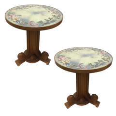 Grosfeld House Matching Tables with Églomisé Top 4