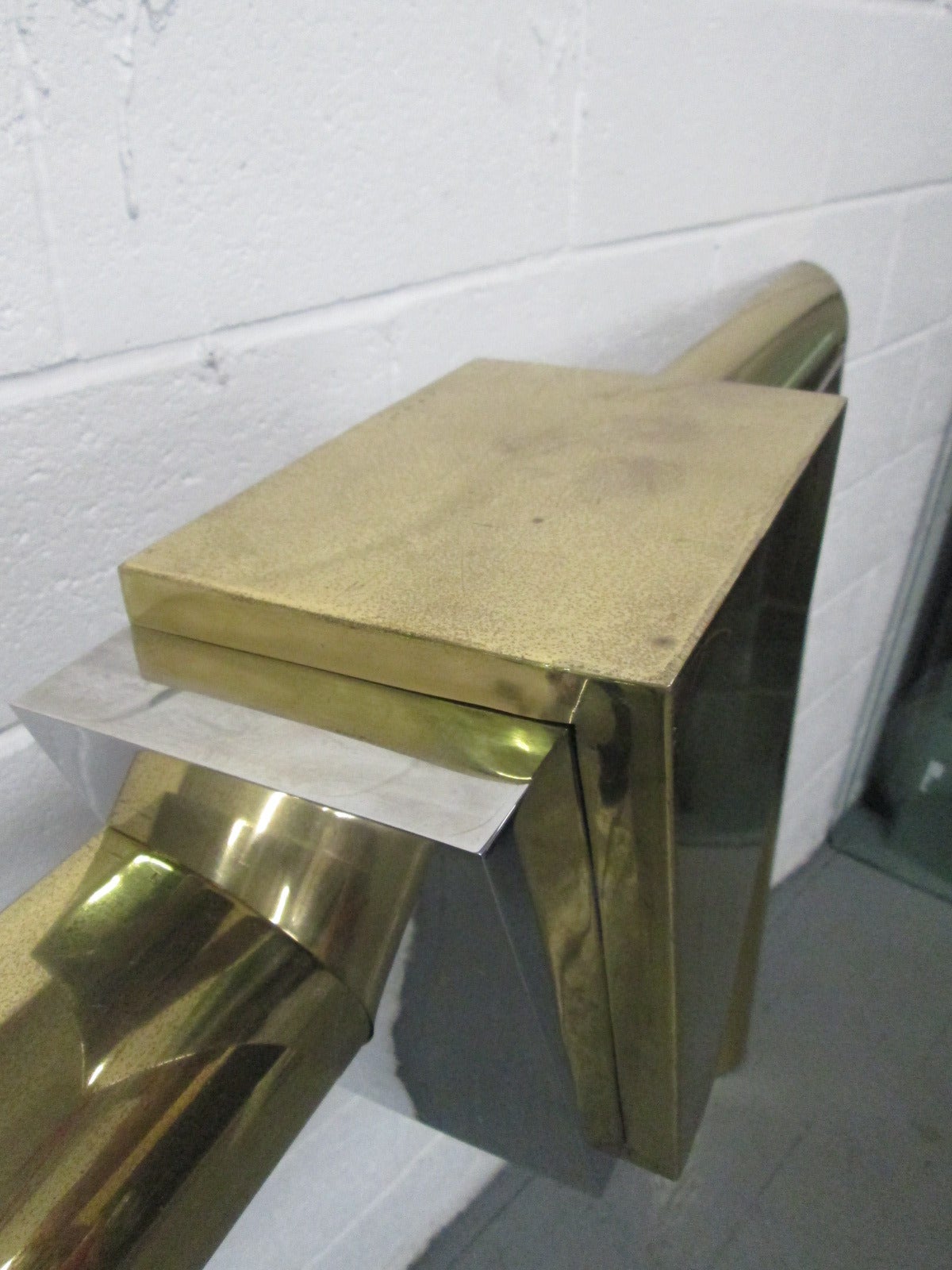 Fireplace Surround In Brass And Chrome By Danny Alessandro In Fireplace Surround In Brass And Chrome By Danny Alessandro In