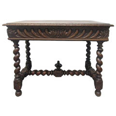 1850s Barley Twist Library Table 11