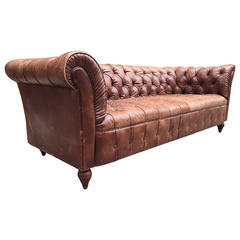Vintage Leather Chesterfield Sofa 10