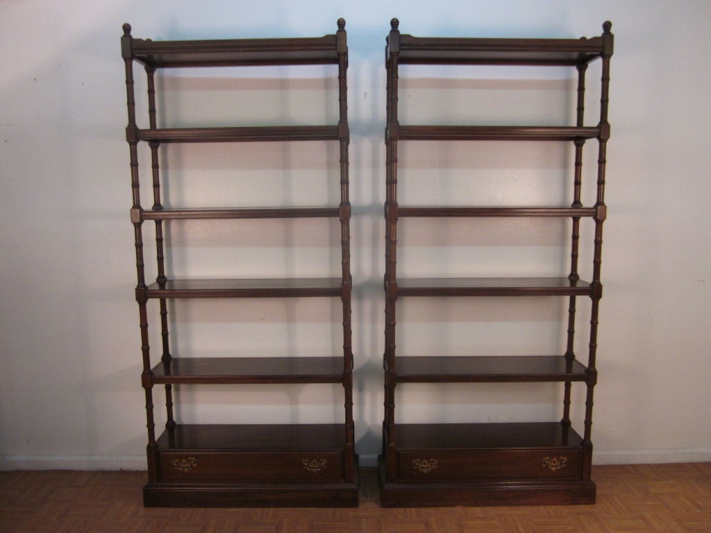 Pair of Cherry Wood Bookcases 3