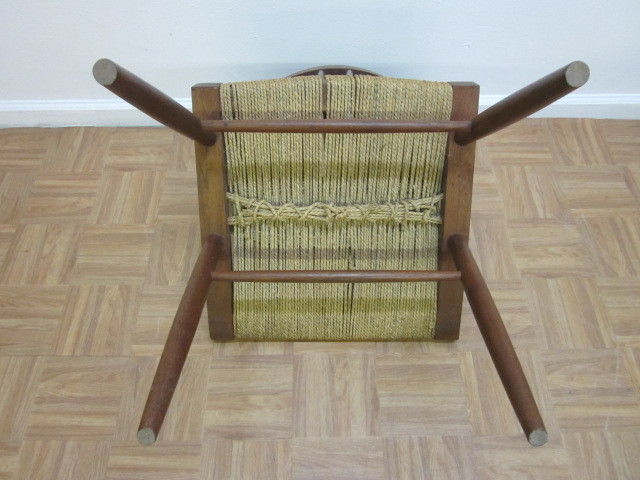 Mid-20th Century Pair George Nakashima Grass Seat Chairs