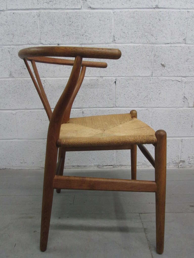 Mid-Century Modern 6 Wishbone Hans Wegner Y Chairs
