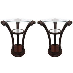 Pair of Grosfeld House Plume Base Side Tables 11