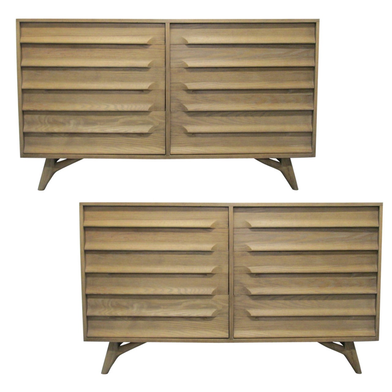 Two Cerused Oak Dressers Jack Van Der Molen