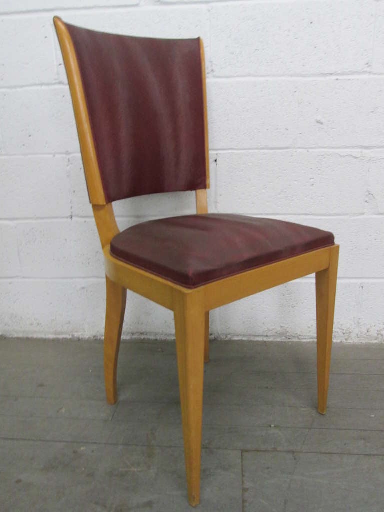 4 French Art Deco Chairs Attributed To LELEU In Good Condition In New York, NY