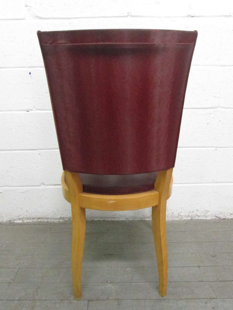 Mid-20th Century 4 French Art Deco Chairs Attributed To LELEU
