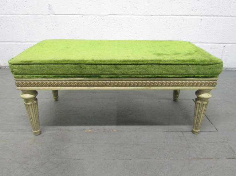 Mid-20th Century Painted French Marble Bench Set