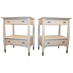 Pair of White Nightstands