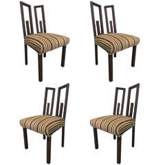 4 James Mont Dining Chairs 