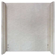 Tall Quilted Leather Queen Headboard 4