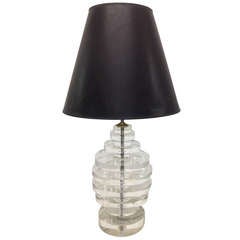 Karl Springer Round Stacked Lucite Lamp 5