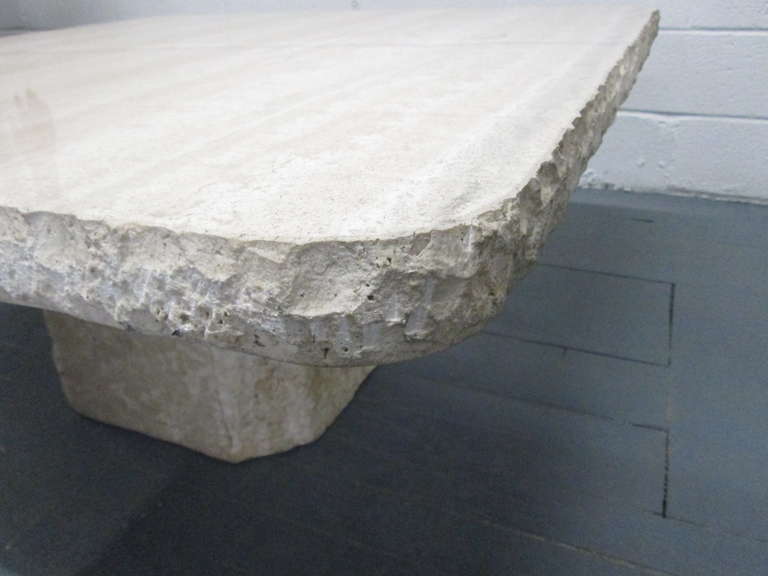 Italian Travertine Coffee Table 4