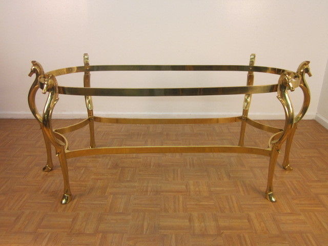 Elegant Large Brass Table by Baker Furniture Co. 1