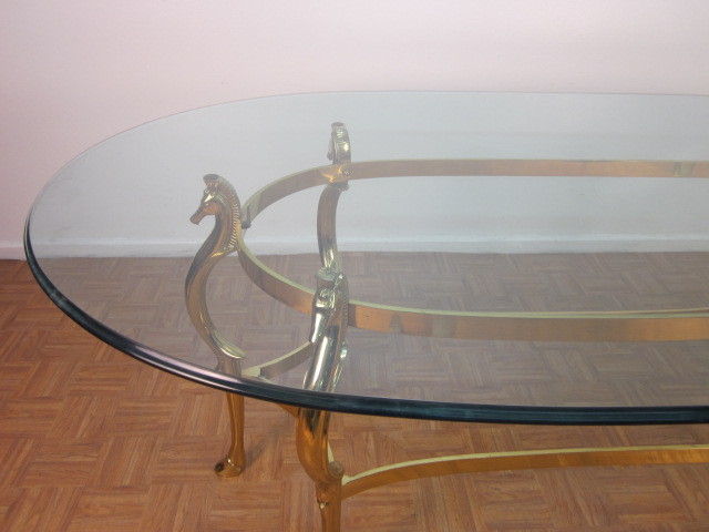Elegant Large Brass Table by Baker Furniture Co. 3
