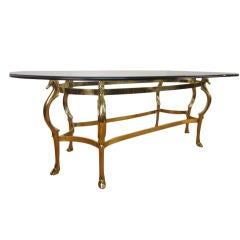 Elegant Large Brass Table by Baker Furniture Co.
