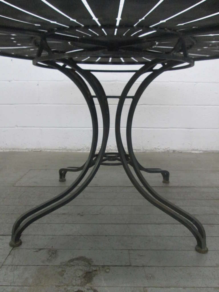 Late 20th Century Russell Woodard Sculptural Patio Table and Chairs