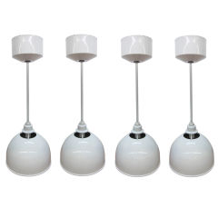 4 Large Industrial Style Light Fixtures   ss