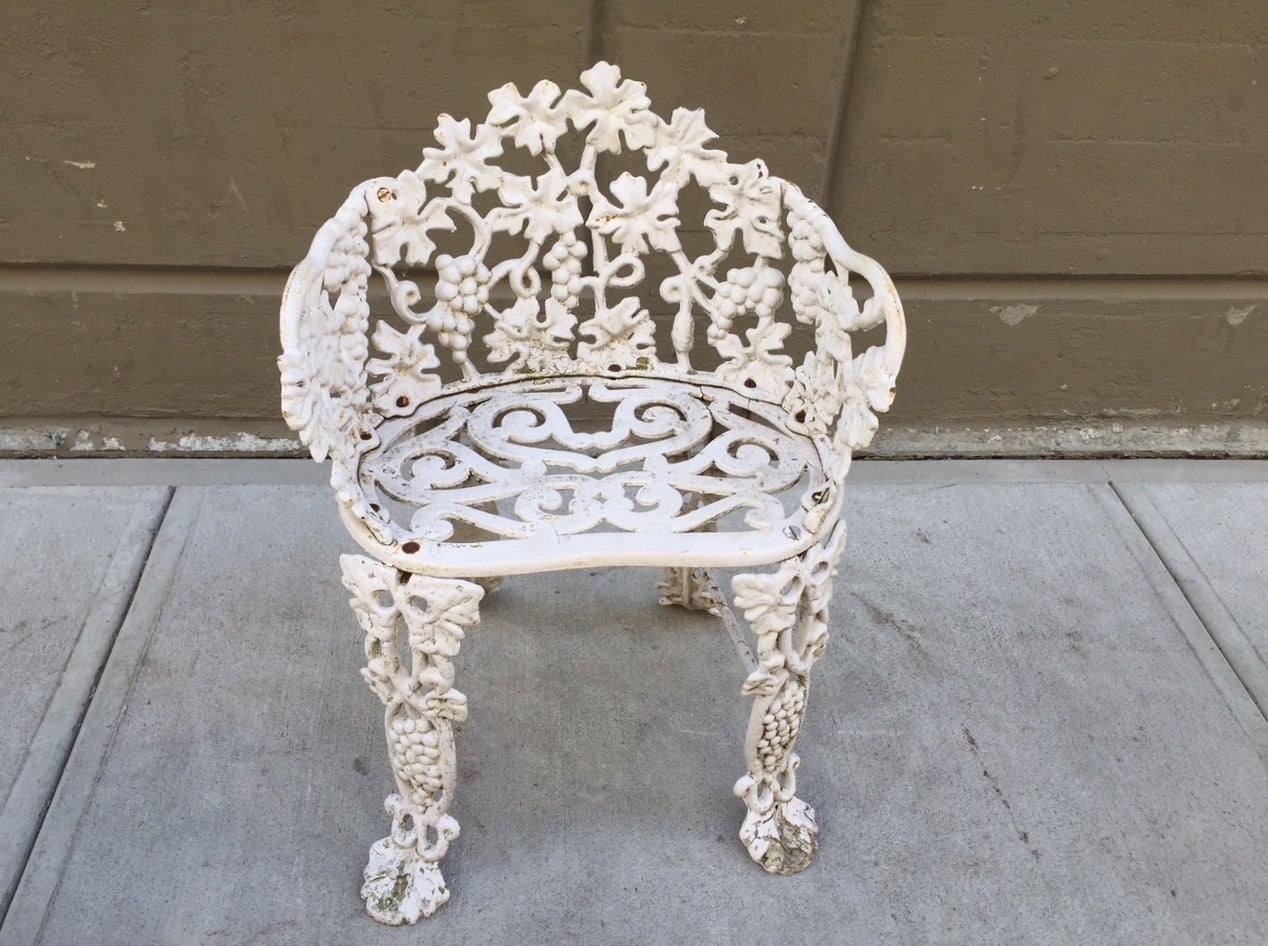 vintage cast iron chairs