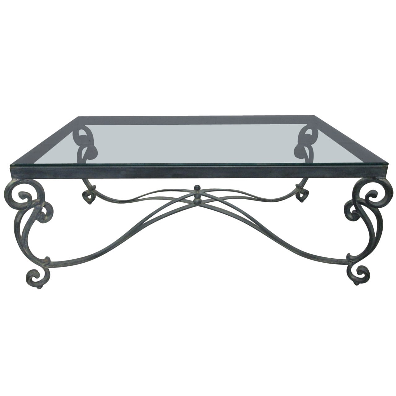 French Cast Iron Coffee Table For Sale